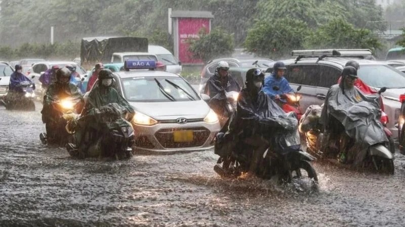 Cảnh báo khu vực Bắc Bộ có mưa to, đề phòng lốc sét